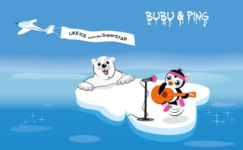 Bubu & Ping bei LikeIce sucht den SuperStar