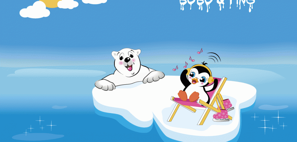 Markenfiguren, Illustration für Bärenland Like Ice Kunsteis Abenteuer für Kinder