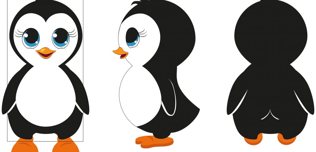 Illustration Ping Markenfigur für LikeIce von Gertraud Kirnbauer